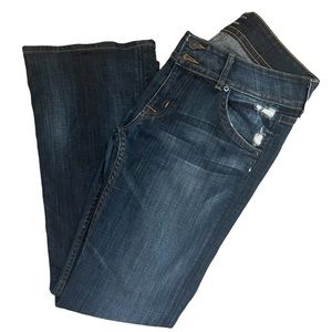 Hudson Mid-Rise baby Boot Distressed Jeans - 30